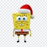 Spongebob with Christmas Hat, Spongebob with Christmas, Christmas, Spongebob with Christmas Hat PNG, Christmas Hat PNG, PNG, PNG Images, Transparent PNG Images, png free, png file, Free PNG, png download,