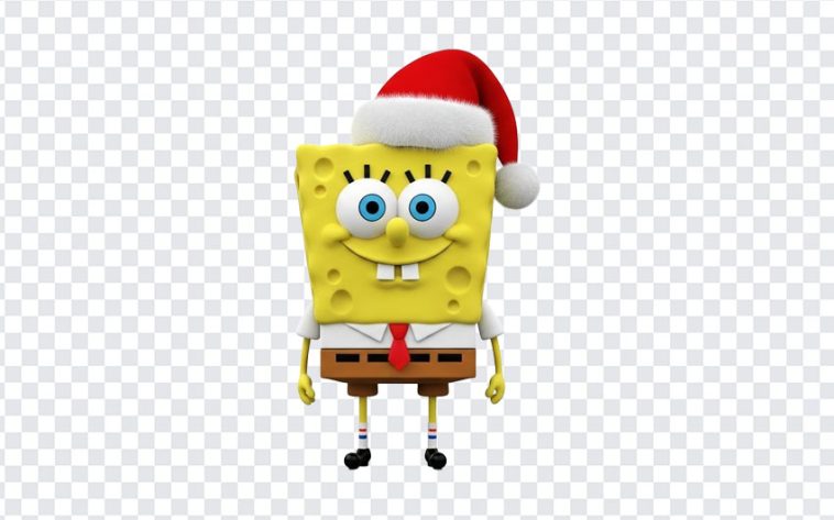 Spongebob with Christmas Hat, Spongebob with Christmas, Christmas, Spongebob with Christmas Hat PNG, Christmas Hat PNG, PNG, PNG Images, Transparent PNG Images, png free, png file, Free PNG, png download,