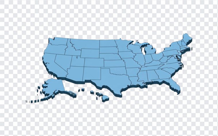 USA Isometric Map, USA Isometric, USA Isometric Map PNG, USA Map PNG, American Map, America, United States Map, USA, PNG, PNG Images, Transparent PNG Images, png free, png file, Free PNG, png download,