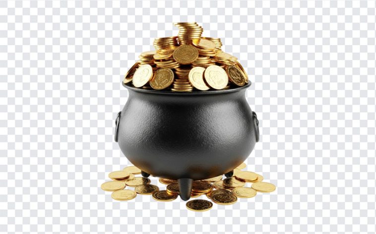 Cauldron Filled with Gold Coins, Cauldron, Gold Coin Cauldron, Cauldron Filled with Gold Coins PNG, Gold Coins PNG, PNG, PNG Images, Transparent PNG Images, png free, png file, Free PNG, png download,
