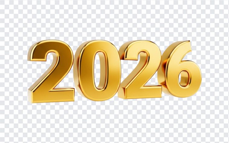 Gold 2026 Year Text, 2026 Year, 2026, Gold 2026 Year, Gold 2026 Year Text PNG, Gold 2026, PNG, PNG Images, Transparent PNG Images, png free, png file, Free PNG, png download,