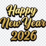 Happy New Year 2026 Text, 2026 Text PNG, 2026, Happy New Year 2026, Happy New Year 2026 Text PNG, Happy New Year, Year 2026, PNG, PNG Images, Transparent PNG Images, png free, png file, Free PNG, png download,