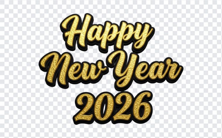 Happy New Year 2026 Text, 2026 Text PNG, 2026, Happy New Year 2026, Happy New Year 2026 Text PNG, Happy New Year, Year 2026, PNG, PNG Images, Transparent PNG Images, png free, png file, Free PNG, png download,