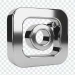 Metallic Silver Instagram Icon, Instagram, Metallic Silver Instagram, Silver Instagram Icon PNG, Metallic Silver Instagram Icon PNG, Metallic Silver, PNG, PNG Images, Transparent PNG Images, png free, png file, Free PNG, png download,