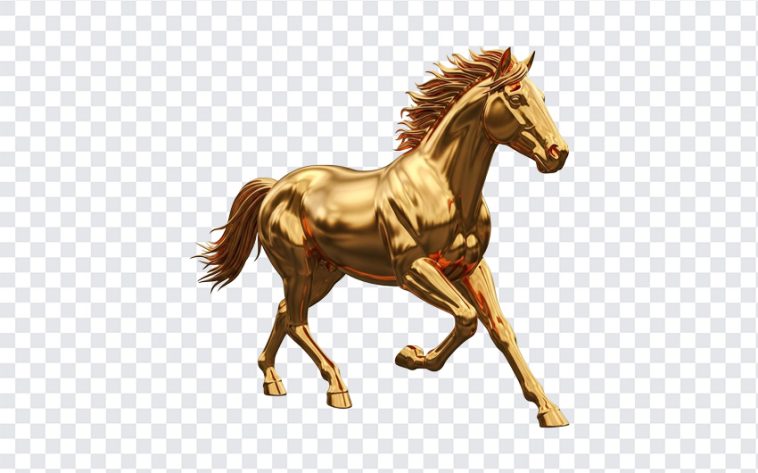 Golden Horse, Golden, Chinese Year, Chinese Golden Horse, Golden Horse PNG, Horse PNG, PNG, PNG Images, Transparent PNG Images, png free, png file, Free PNG, png download,