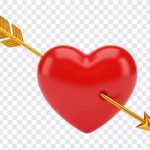 Heart with Arrow, Heart PNG, Heart with Arrow PNG, Heart, Valentine's, PNG, PNG Images, Transparent PNG Images, png free, png file, Free PNG, png download,