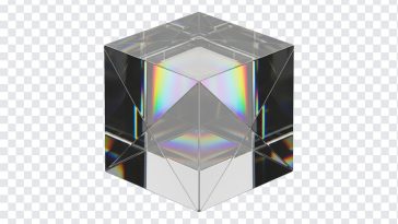 Holographic Glass Cube Iridescent Crystal, Crystal PNG, Glass Cube, Crystal Glass Cube, Holographic Glass Cube, PNG, PNG Images, Transparent PNG Images, png free, png file, Free PNG, png download,
