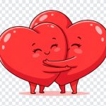 Hugging Hearts, Valentine's Clipart, Cliparts, Hugging, Hugging Hearts PNG, Hearts PNG, PNG, PNG Images, Transparent PNG Images, png free, png file, Free PNG, png download,