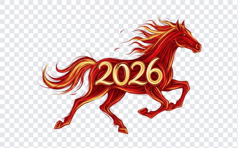 Lunar New Year 2026 Fire Horse Red Gold, New Year 2026, Fire Horse, Lunar New Year 2026, Lunar New Year 2026 Fire Horse Red Gold PNG, Lunar New Year 2026 Fire Horse, PNG, PNG Images, Transparent PNG Images, png free, png file, Free PNG, png download,