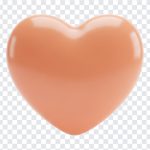 Peach Color Heart, Heart, Peach Color, Peach Color Heart PNG, Peach, Heart PNG, PNG, PNG Images, Transparent PNG Images, png free, png file, Free PNG, png download,