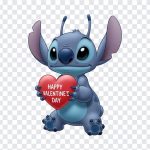 Stitch with Heart, Cartoon Character, Tshirt Design, Valentine's Day, DTF, Heart PNG, Stitch with Heart PNG, Stitch, PNG, PNG Images, Transparent PNG Images, png free, png file, Free PNG, png download,