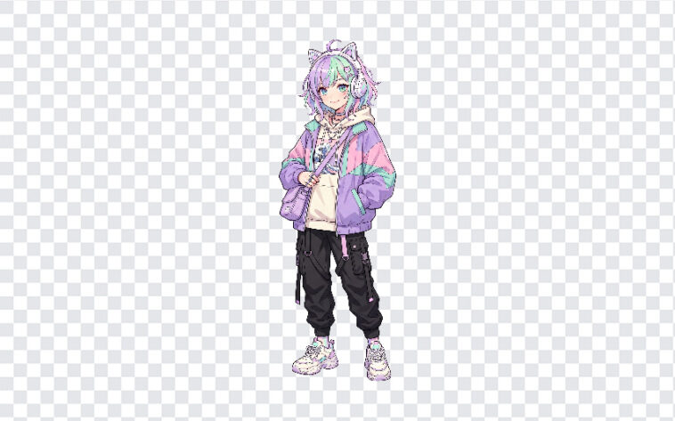 Anime Girl With Headphones, Anime Girl With, Anime Girl With Headphones PNG, Anime Girl, PNG, PNG Images, Transparent PNG Images, png free, png file, Free PNG, png download,