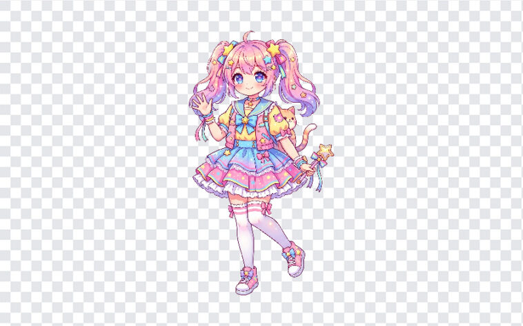 Anime Girl PNG, Kawaii Anime Girl, Anime Girl, PNG, PNG Images, Transparent PNG Images, png free, png file, Free PNG, png download,