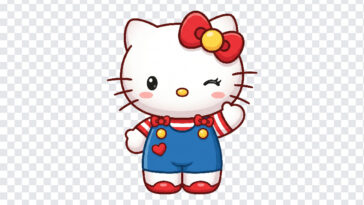 Hello Kitty Winking, Hello Kitty PNG, PNG, PNG Images, Transparent PNG Images, png free, png file, Free PNG, png download,