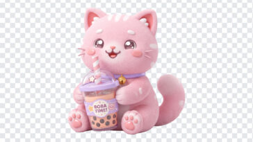 Kawaii Pink Cat Boba Drink, Kawaii Pink Cat Boba, Pink Cat, Kawaii Pink Cat Boba Drink PNG, Kawaii Pink Cat, Boba Drink PNG, PNG, PNG Images, Transparent PNG Images, png free, png file, Free PNG, png download,