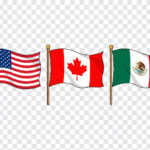 USA Flag PNG, Canada Flag PNG, Mexico Flag PNG, World Cup Host Nations, World Cup 2026 Flags, American Flag Transparent, FIFA 2026 Host Countries, Flag Clipart Free, Sports PNG, Three Nations Flag PNG