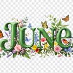3D Floral June Month Text, June Month, June Month Text PNG, 3D Floral June Month Text PNG, Floral June, PNG, PNG Images, Transparent PNG Images, png free, png file, Free PNG, png download,