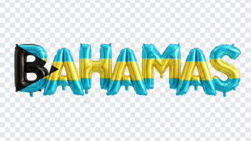 Balloon Letters Transparent PNG, Bahamas Foil Balloon Letters Transparent PNG, Bahamas Text, Bahamas Flag PNG, PNG, PNG Images, Transparent PNG Images, png free, png file, Free PNG, png download,