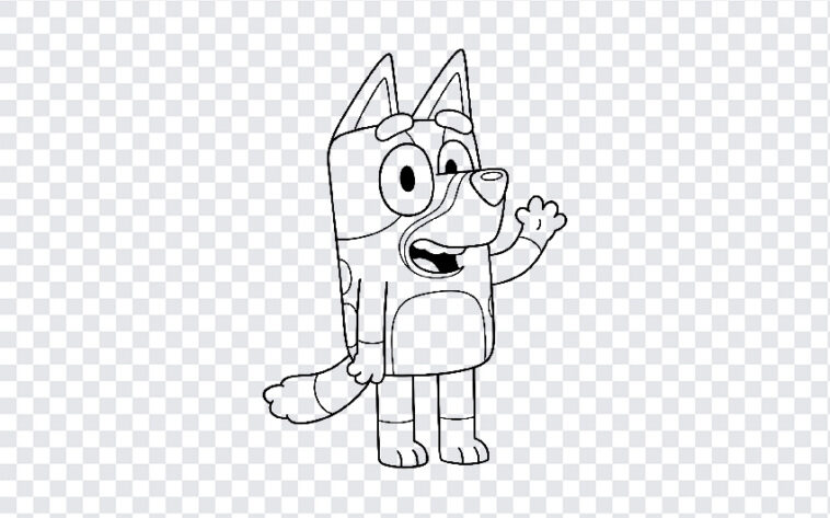Bluey Line Art, Bluey Kids Line Art, Bluey Kids Line Art Transparent PNG, Bluey Kids Drawing, PNG, PNG Images, Transparent PNG Images, png free, png file, Free PNG, png download,