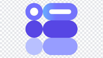 Google Forms New Icon 2026 PNG in gradient blue style for digital design, transparent background PNG.