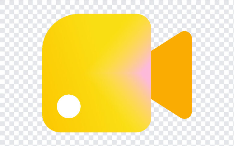 Google Meet New Icon 2026 PNG featuring a modern yellow design, ideal for digital branding, transparent background PNG.