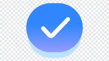 Google Tasks New Icon 2026 PNG featuring a blue gradient checkmark, perfect for digital projects, transparent background PNG.