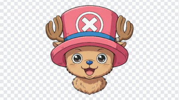 Tony Tony Chopper Onepiece Character Transparent PNG in cartoon style for digital projects