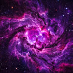 Deep Space Nebula Wallpaper Scaled, vibrant cosmic design for desktop backgrounds, digital art