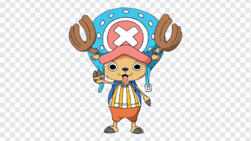One Piece Tony Tony Chopper Transparent PNG in cartoon style, ideal for digital use, transparent background PNG.