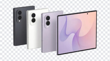 Samsung Galaxy Z Fold 8 Colors Foldable Screen PNG showcasing sleek design on transparent background PNG.