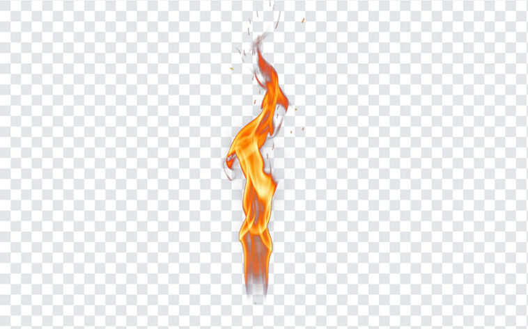 Fire Transparent PNG with realistic flame design for digital art and overlays, transparent background PNG.