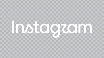 Instagram New Text White Logo PNG in minimalist style for branding and design, transparent background PNG.