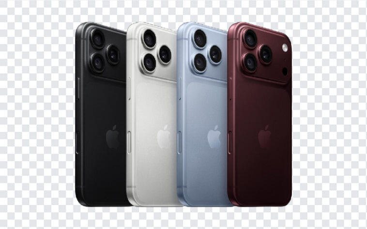 Apple IPhone 18 Pro Color Lineup PNG showcasing sleek design with transparent background PNG.