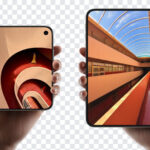 Apple IPhone Duo Displays PNG showcasing two devices with modern design on transparent background PNG.