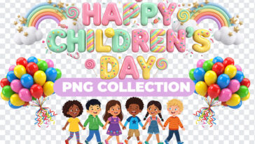 Children’s Day PNG Collection – Free Transparent Clipart with colorful design for celebrations