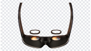 Meta VR Glasses Product Shot Transparent PNG, sleek design for virtual reality, transparent background PNG.