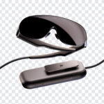 Meta VR Glasses Transparent PNG featuring sleek design and advanced technology, ideal for virtual reality projects, transparent background PNG.