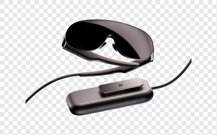 Meta VR Glasses Transparent PNG featuring sleek design and advanced technology, ideal for virtual reality projects, transparent background PNG.