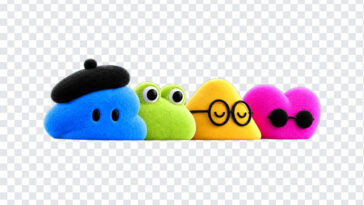 OpenAI Dots Characters Transparent PNG featuring colorful cartoon dots, perfect for digital art and design projects with a transparent background PNG.